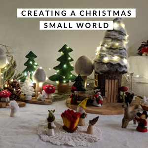 Creating a Christmas Small World by Bekah @little_faerie_folk_